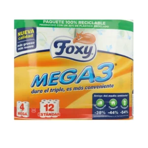 HI HIGIENICO FOXY MEGA 4=12 ROLLOS