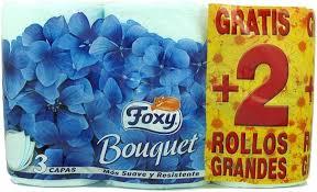 HI HIGIENICO FOXY COLOR 6 ROLLOS
