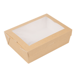 EN CAJA KRAFT CON VENTANA 900ML
