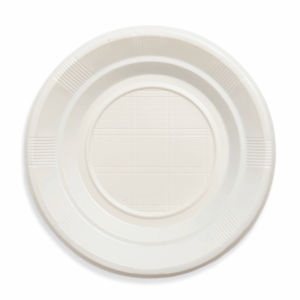 PL PLATO HONDO 20 CM CREMA (100U)