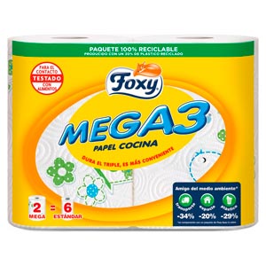 RO ROLLO COCINA FOXY MEGA 3 2=6 ROL