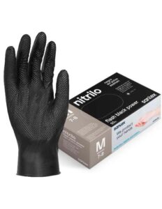 IGU GUANTE NITRILO NEGRO T/P