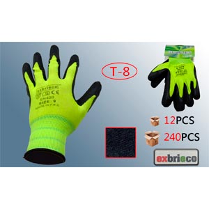 GU GUANTE TRABAJO T.8 LATEX AMARILL