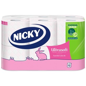 HI HIGIENICO NICKY 2/C 12 ROLLOS