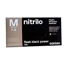 IGU GUANTE NITRILO NEGRO T/M