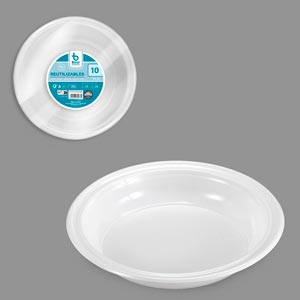 PL PLATO HONDO 20CM (10U)
