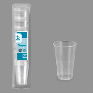 VA VASO TRANSPARENTE 250CC (50U)