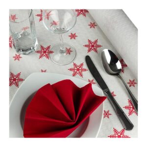 ROLLO MANTEL ESTRELLAS ROJAS